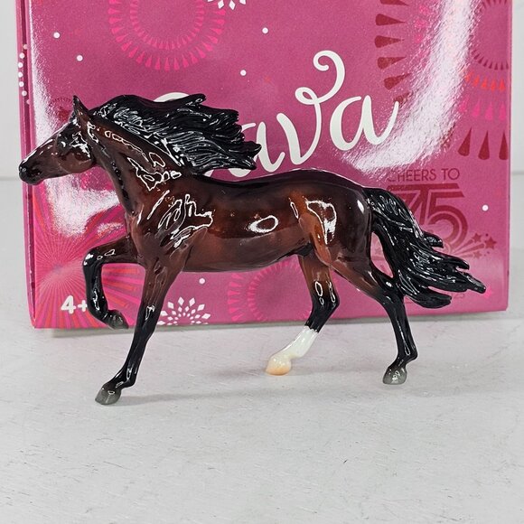 2025 Breyerfest Stablemate Cava Mirado Cantering Andalusian Glossy Dapple Bay - Picture 5 of 9